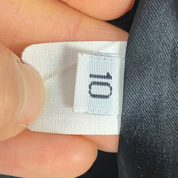 Fleurette Cashmere Merino Wool Coat Size 10 Charcoal Gray Open Front Pockets - Picture 6 of 11